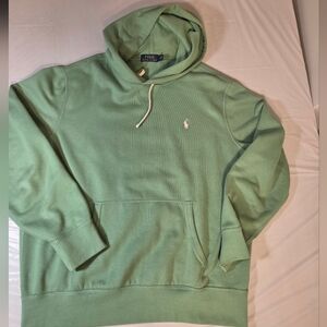 Polo Ralph LaurenThe RL Fleece Hoodie Green Pink Pony Sz L EXCELLENT Condition